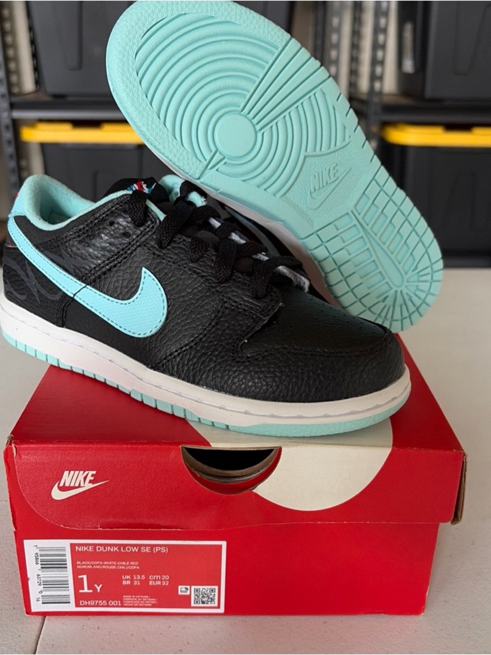Nike Kids Dunk Low - Barber Shop (PS) - Size 1Y